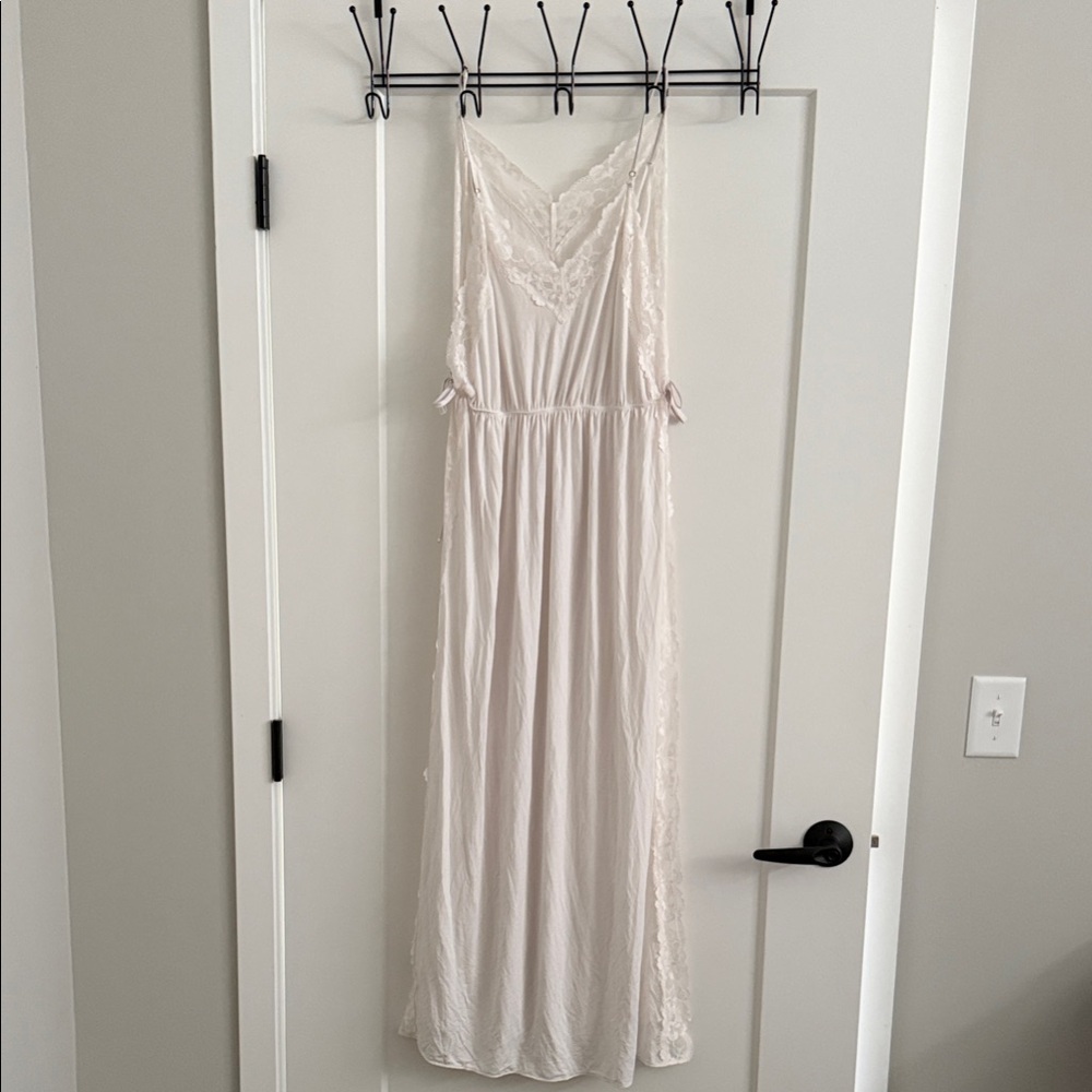 Victoria's Secret SoSoft™ Modal Ribbed Lace-Trim Long Slip Dress - Picture 2 of 7